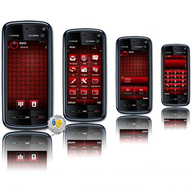 nokia 5800 red