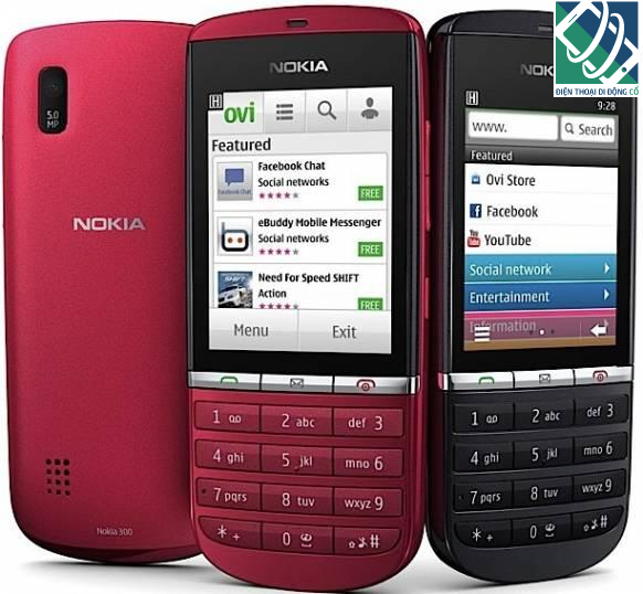 Nokia Asha 300 vá»i loa to pin khá»e