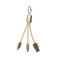 Dây sạc móc khóa 2 đầu lightning và micro usb
