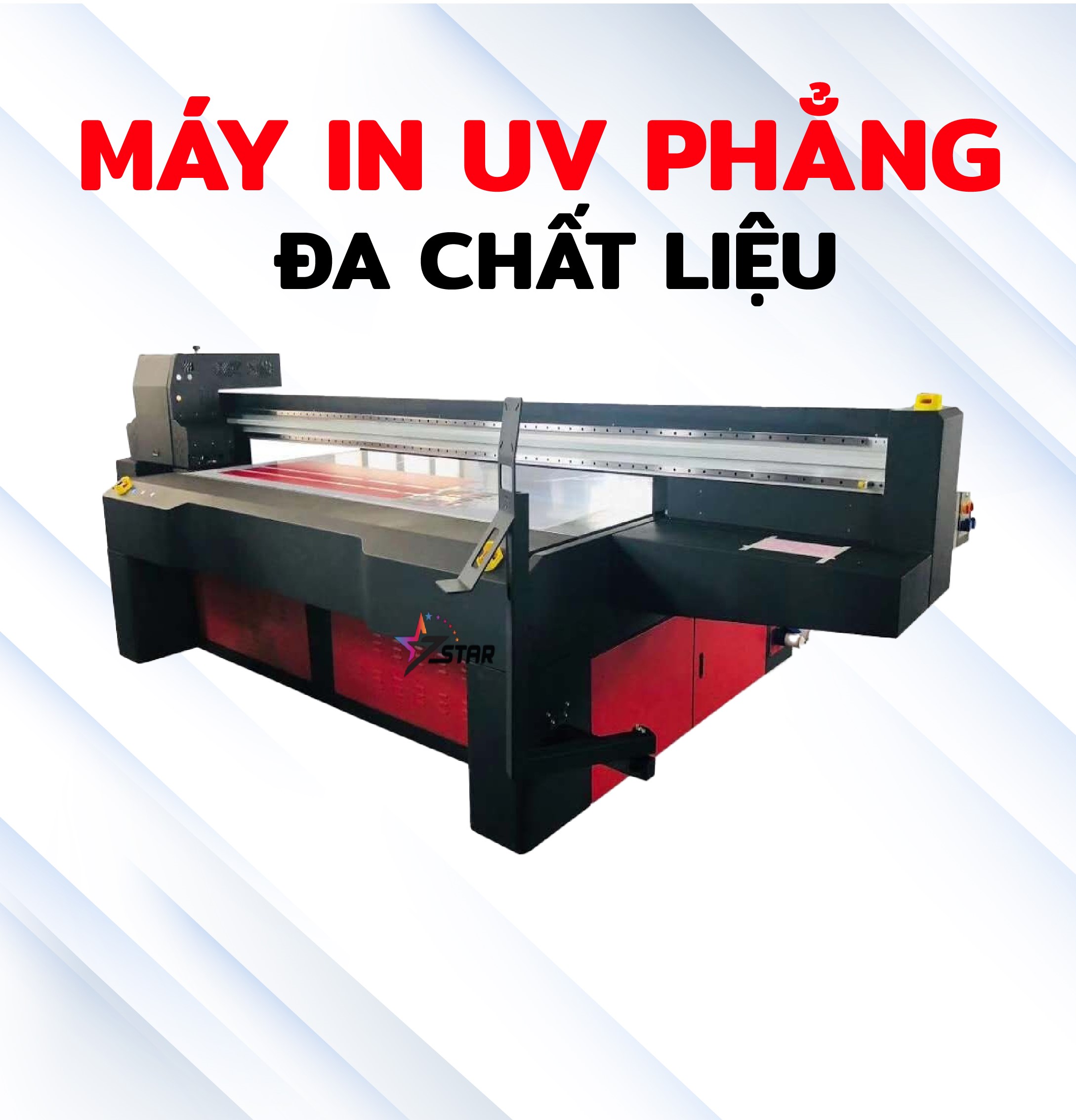 Máy in UV phẳng đa chất liệu