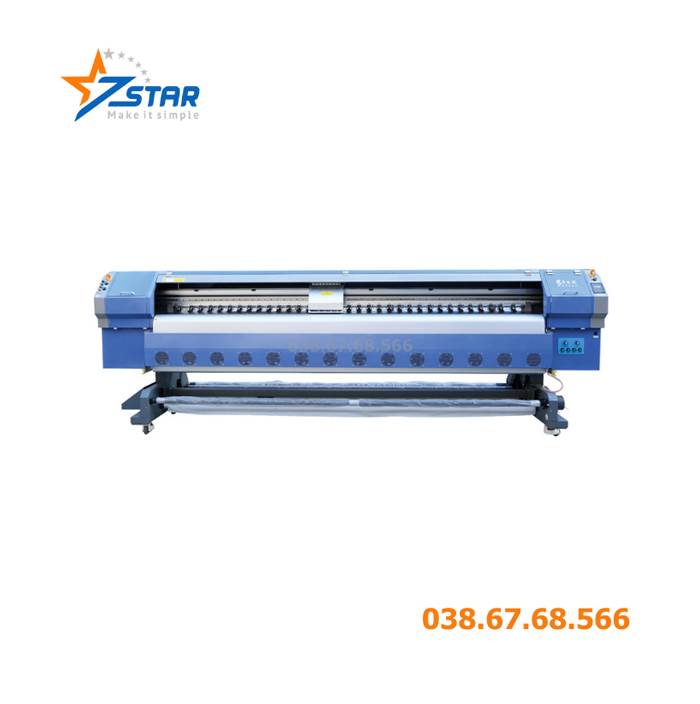 Máy in bạt khổ lớn 3m2 Kaler E8 - đầu phun Konica 512i hoặc KM 1024i, giá bao nhiêu?