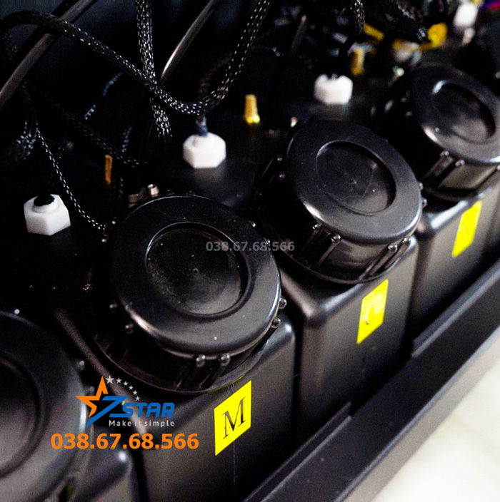 Máy in UV phẳng Kaler FB2513 đầu phun Ricoh Gen 5, 6 - Kích thước 2,5x1,3m - Giá bao nhiêu?