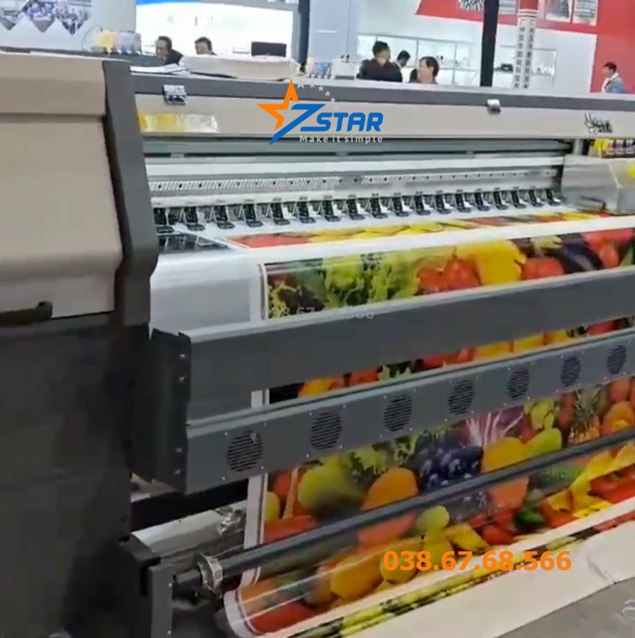 Máy in bạt khổ lớn Kaler S9 có đầu phun Konica 512i hoặc 1024i 30pl, giá bao nhiêu?