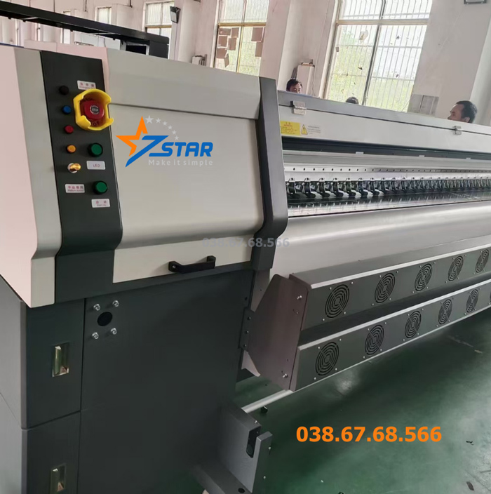 Máy in bạt khổ lớn Kaler S9 có đầu phun Konica 512i hoặc 1024i 30pl, giá bao nhiêu?