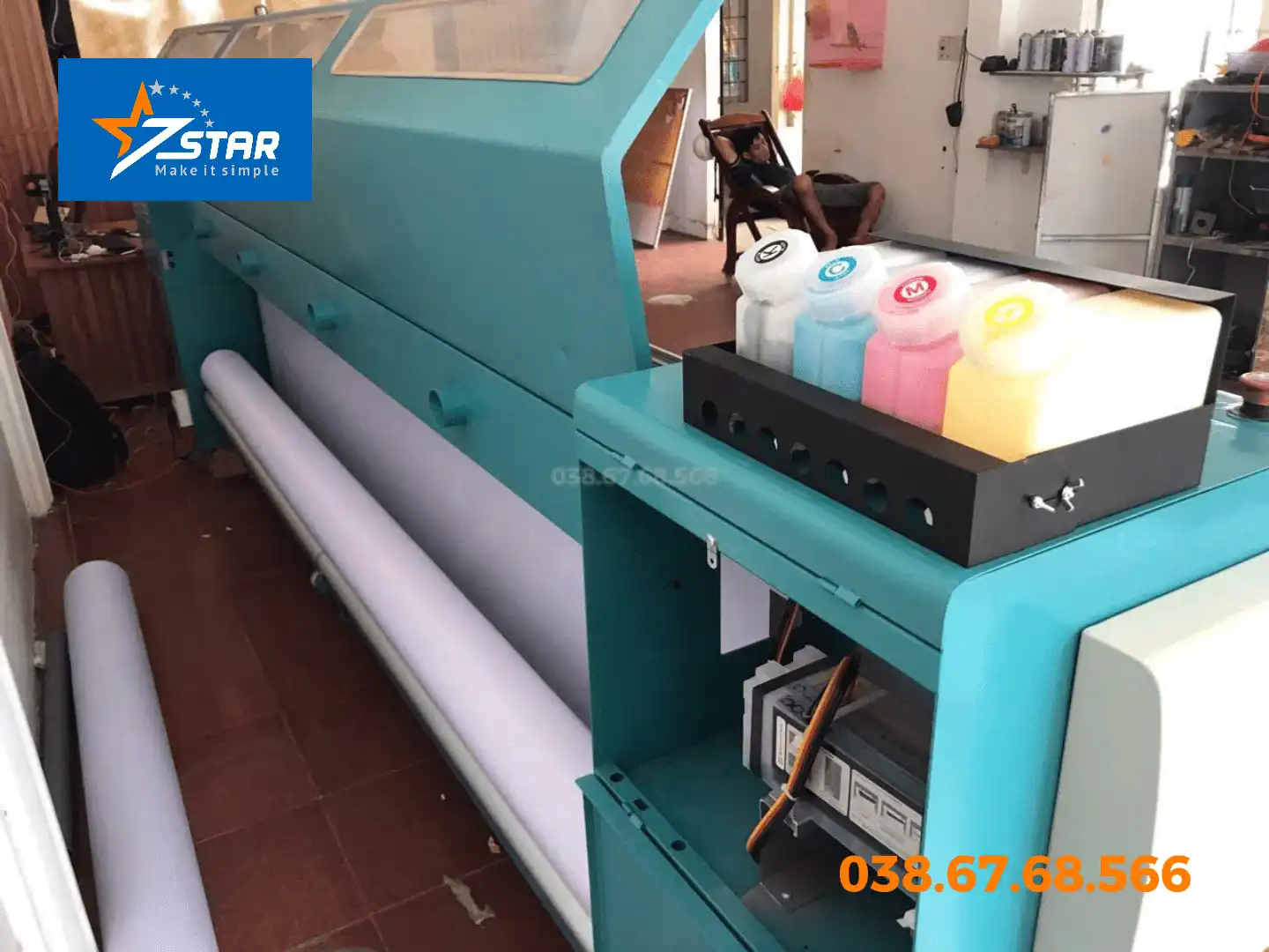 Máy In Bạt Khổ Lớn 3m2 Cũ - DV Nâng Cấp Infinity 2022 - Gía bao nhiêu?