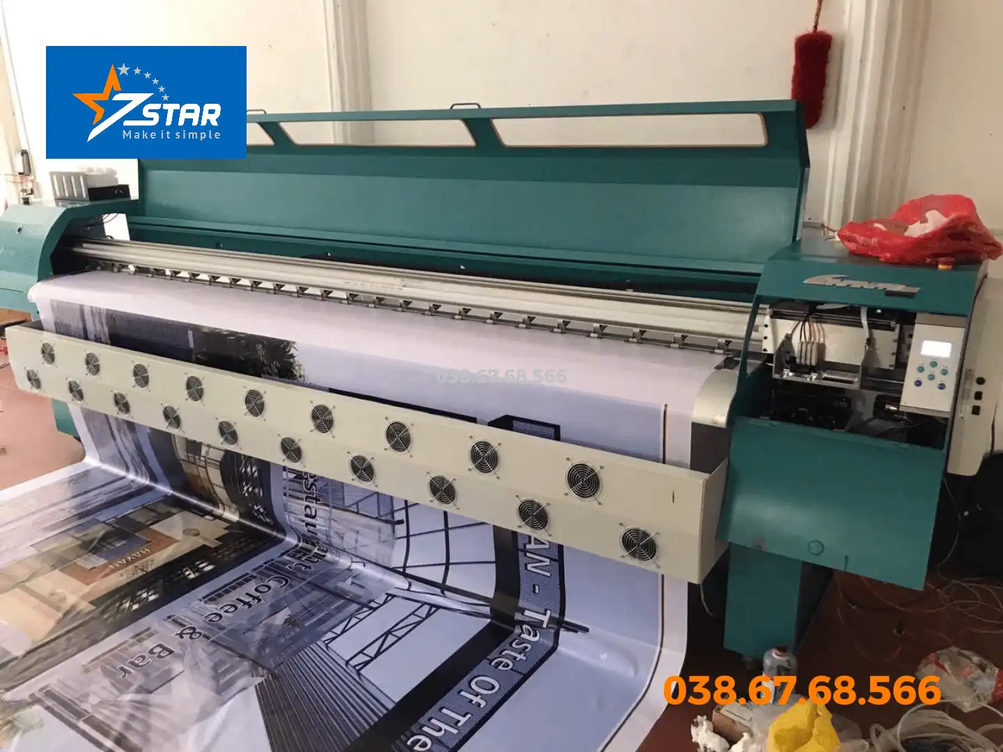 Máy In Bạt Khổ Lớn 3m2 Cũ - DV Nâng Cấp Infinity 2022 - Gía bao nhiêu?