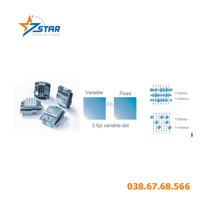 Máy in decal khổ lớn Starjet 1600/1800 1 đầu phun Epson i3200z