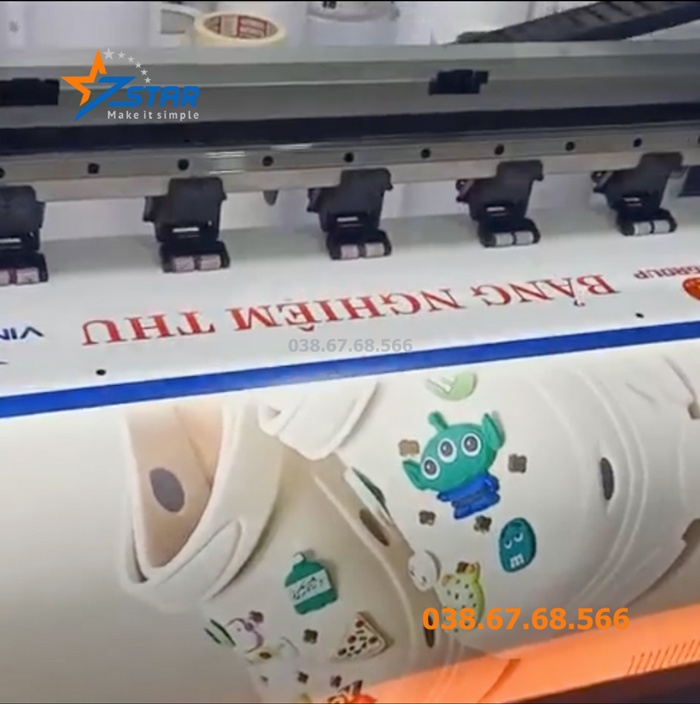 Máy in decal khổ lớn Starjet 1600/1800 1 đầu phun Epson i3200z