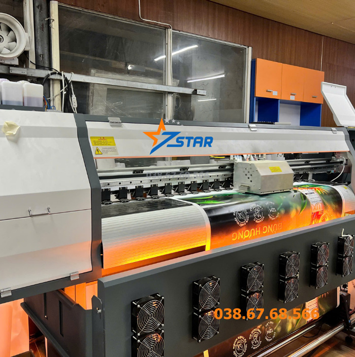 Máy in Decal Khổ lớn 1m8 - Starjet K1800 - Đầu phun Epson I3200 - Giá rẻ