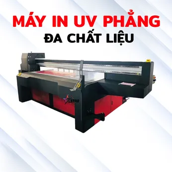 Máy in UV phẳng đa chất liệu