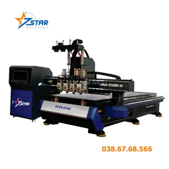 Máy cắt khắc CNC đa chức năng 2500-4