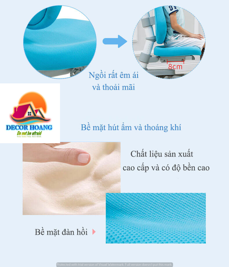 Bề mặt ghế chống gù chống cận DRY_502