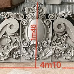 Bức chương Hoa văn phù điêu