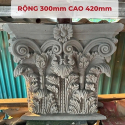 Đầu cột vuông hoa 