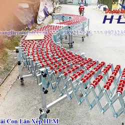 Băng tải con lăn xếp linh hoạt