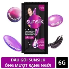 Dầu Gội Sunsilk đen óng mượt rạng ngời 6gx10gói