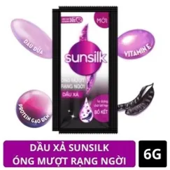Dầu Xả Sunsilk đen óng mượt rạng ngời 6gx10gói