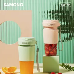 Máy xay sinh tố mini cầm tay SW-Y9 Green 40W 6 lưỡi dao 1200mAh