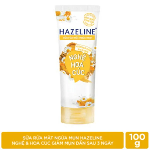Sữa rửa mặt Hazeline nghệ hoa cúc tuýp 100g