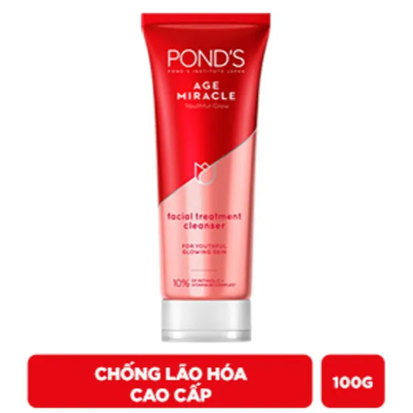Sữa rửa mặt Ponds chống lão hóa cao cấp tuýp 100g