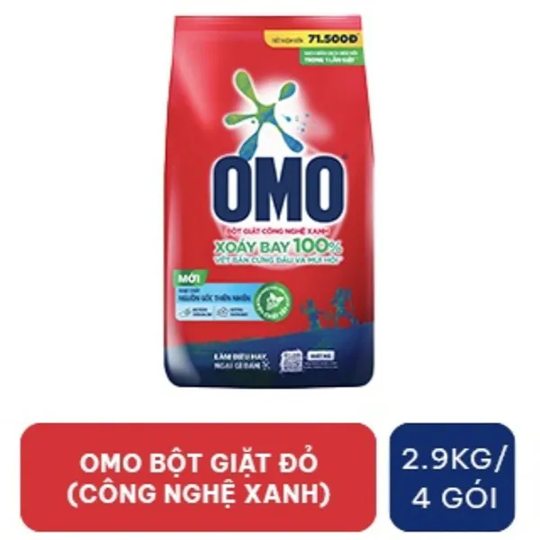Bột giặt Omo đỏ 2.9kg
