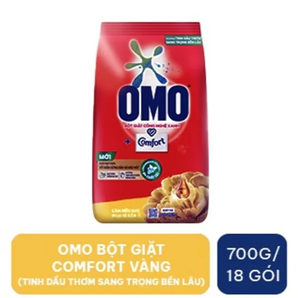 Bột giặt Omo comfort tinh dầu thơm nồng nàn 700g