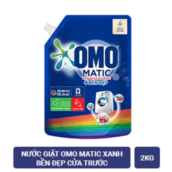 Nước giặt Omo matic bền đẹp cửa trước 2kg