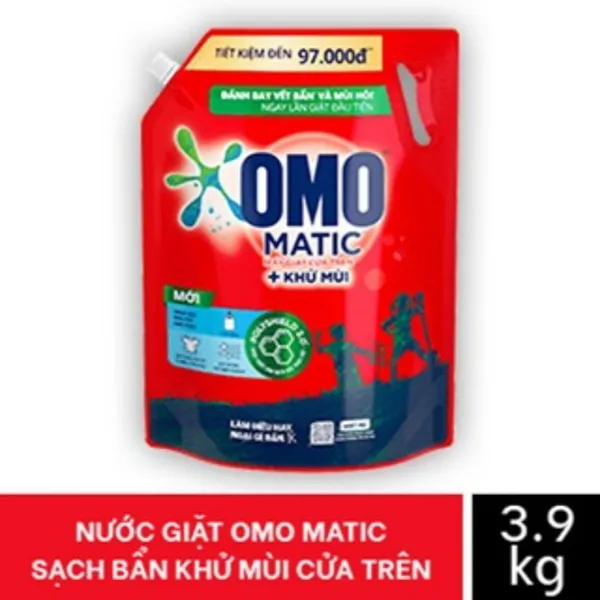 Nước giặt Omo cửa trên 3.9kg