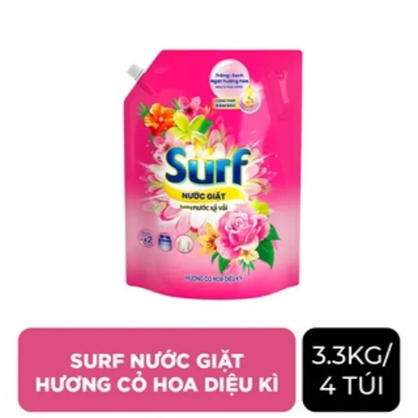 Nước giặt Surf hương cỏ hoa diệu kì 3.3kg