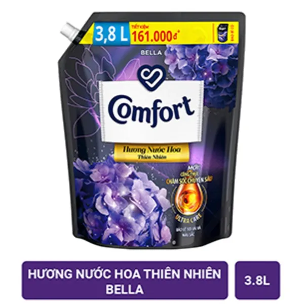 Nước xả Comfort hương nước hoa tự nhiên Bella 3.8l