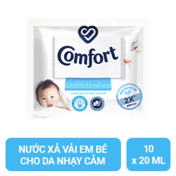 Nước xả Comfort đậm đặc cho da nhạy cảm 10x20ml