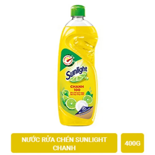 Nước rửa chén Sunlight chanh chai 400g