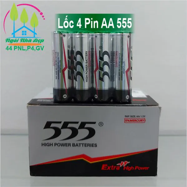 Lốc 4 Pin AA 555