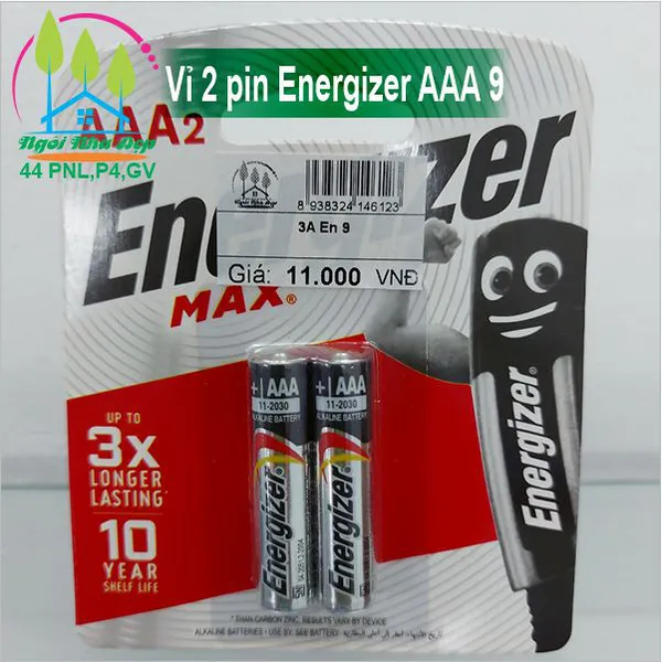 Vỉ 2 pin Energizer AAA 9