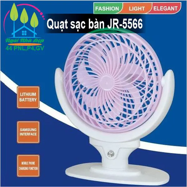 Quạt sạc bàn JR-5566