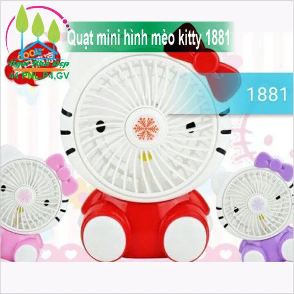 Quạt mini hình mèo kitty 1881