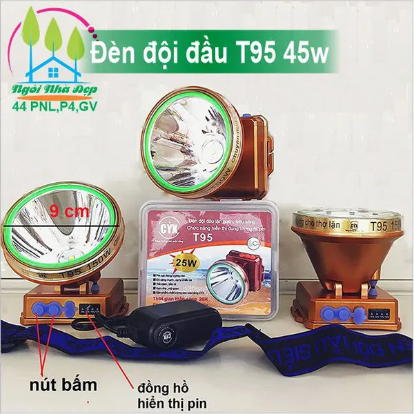 Đèn đội đầu T95 45w