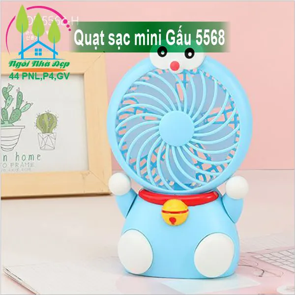 Quạt sạc mini Gấu 5568