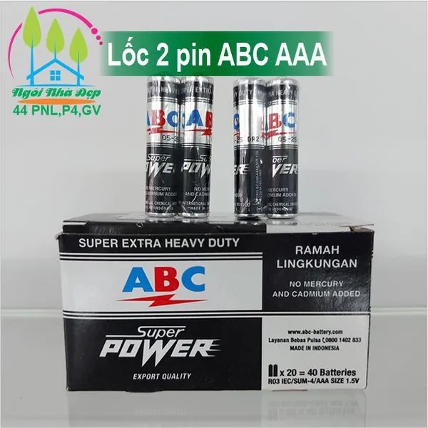 Lốc 2 pin ABC AAA