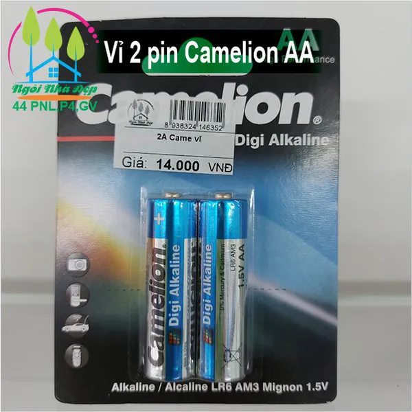 Vỉ 2 pin Camelion AA