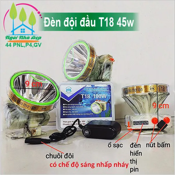 Đèn đội đầu T18 45w