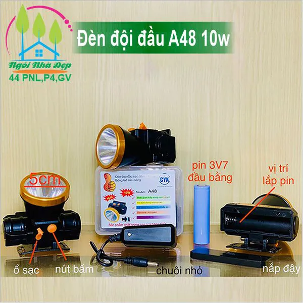 Đèn đội đầu A48 10w