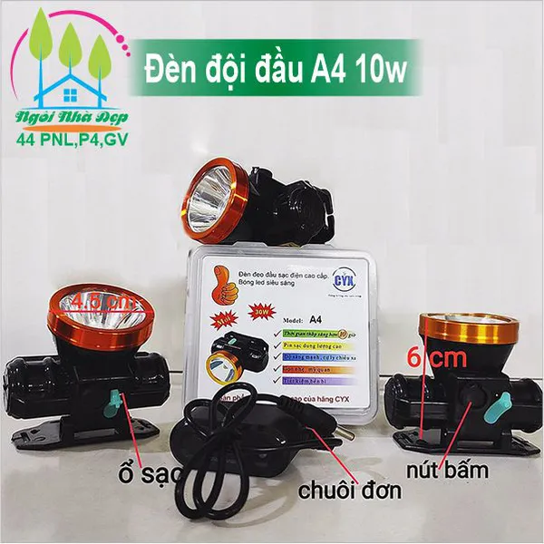 Đèn đội đầu A4 10w