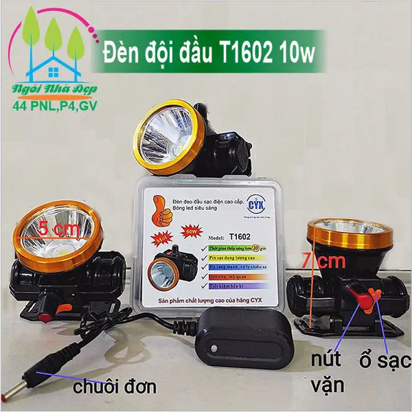 Đèn đội đầu T1602 10w