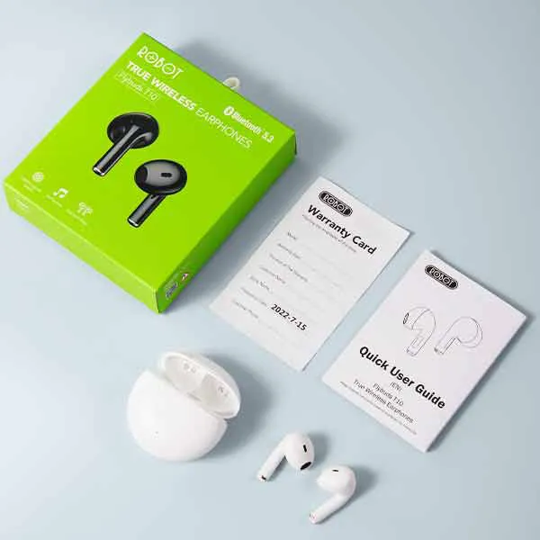 Tai nghe Bluetooth Semi-in-ear ROBOT FLYBUDS T10 đen