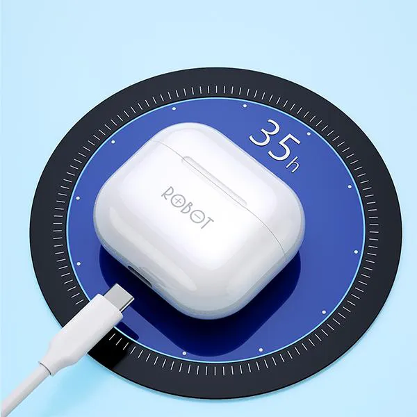 Tai nghe Bluetooth thiết kế Semi In-Ear Airbuds T50 White