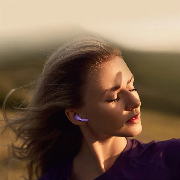 Tai nghe Bluetooth thiết kế Semi-in-ear ROBOT Airbuds T50S Tím