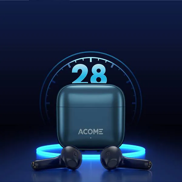 Tai nghe Bluetooth khử ồn ENC ACOME Quietpods Q1 Đen xanh