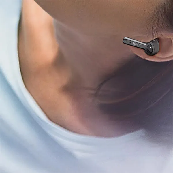Tai nghe Bluetooth thiết kế Semi In-Ear Airbuds T30 Black