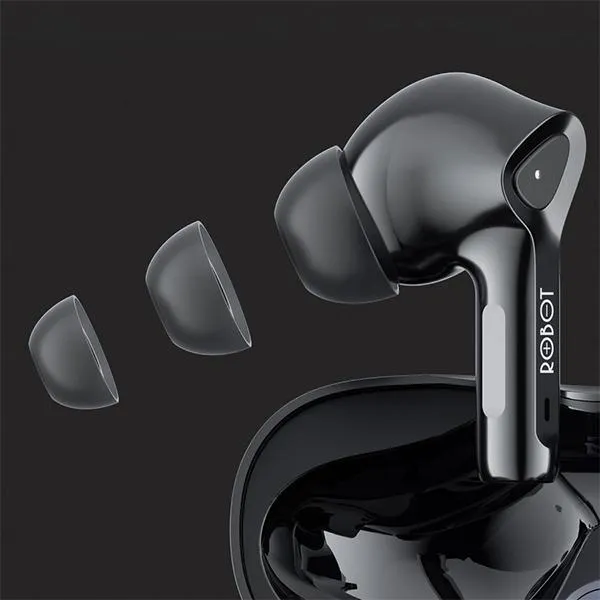 Tai nghe Bluetooth thiết kế Semi In-Ear Airbuds T30 Black